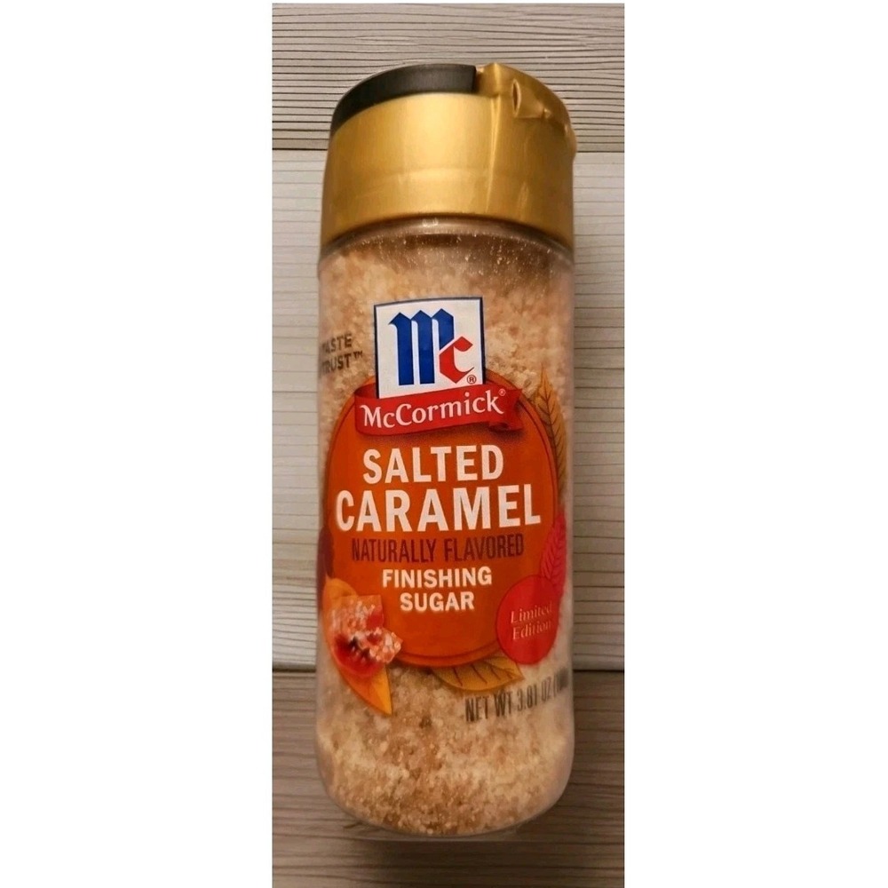 McCormick Finishing Sugar, Salted Caramel Limited Edition, Creamy Caramel Flavor